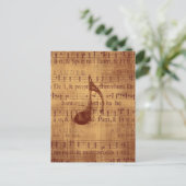Carte Postale Note musicale (Debout devant)