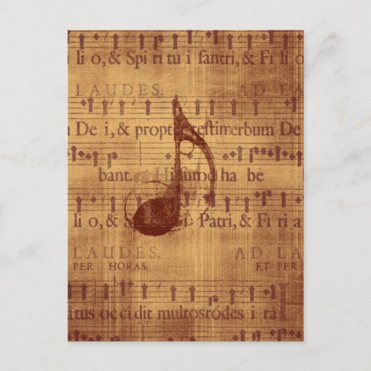 Carte Postale Note musicale (Devant)