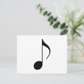Carte Postale note musicale noire (Debout devant)