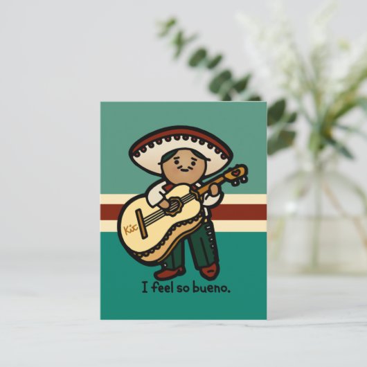 Carte Postale notes basses. (Debout devant)