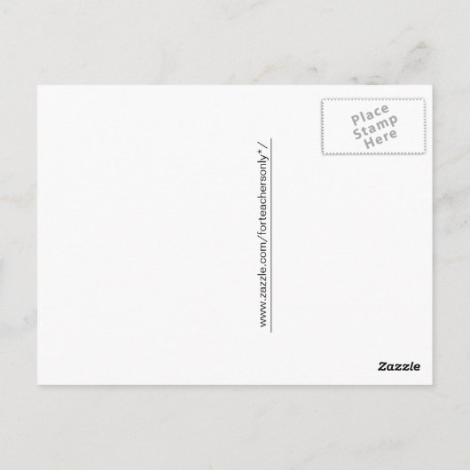 Carte Postale Notes-cadeaux pour l'enseignant - Oncle Sam (Dos)