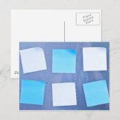 Carte Postale Notes collantes dans la salle de bain (Devant / Derrière)