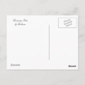 Carte Postale Notes de danse (Dos)