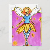 Carte Postale Notes de fée (Devant / Derrière)