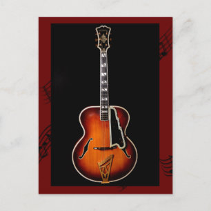 Carte Postale "Notes de guitare"