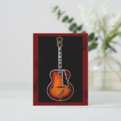 Carte Postale "Notes de guitare" (Debout devant)