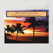 Carte Postale Notes de Sunset Love (Devant)