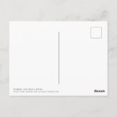 Carte Postale Notes de trompette et de musique (Dos)