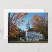 Carte Postale Notes du New Hampshire (Devant / Derrière)