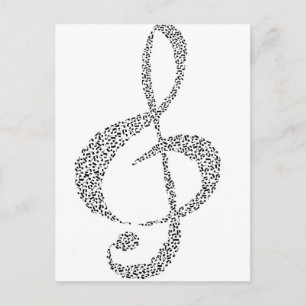 Carte Postale Notes musicales
