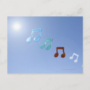 Carte Postale Notes musicales