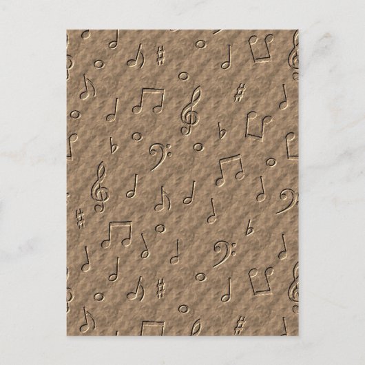 Carte Postale Notes musicales (Devant)