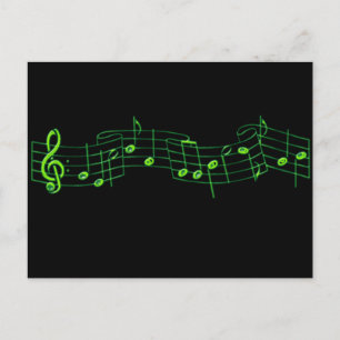 Carte Postale Notes musicales