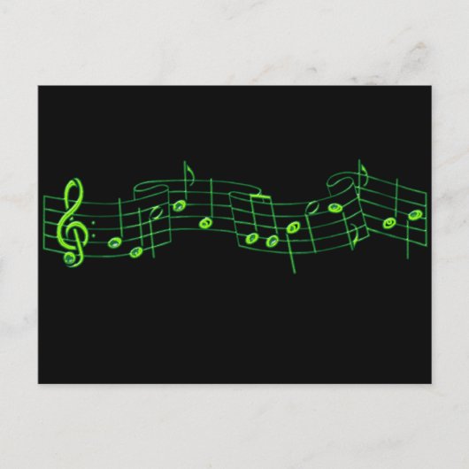 Carte Postale Notes musicales (Devant)