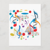 Carte Postale Notes musicales (Devant)
