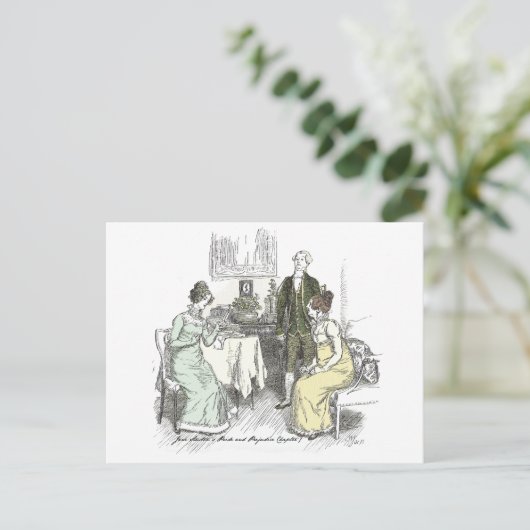 Carte Postale Notes Netherfield - Jane Austen Pride & Prejudice (Debout devant)