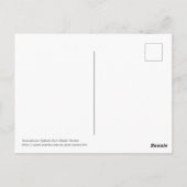 Carte Postale Notes Saxophones Splash Et Musique (Dos)