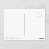 Carte Postale Notes sur la basse double et la musique (Dos)