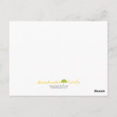 Carte Postale Notes sur la couche (Dos)