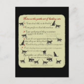 Carte Postale Notes sur l'art doux de l'élevage de chats (Devant)