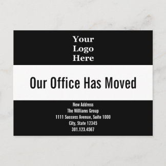 Carte Postale Notre agence a déménagé Votre annonce de déménagem