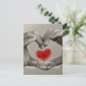 Carte Postale Notre amour grandit Saint-Valentin (Debout devant)