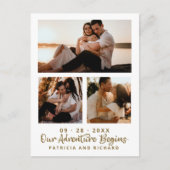 Carte Postale Notre Aventure Commence À Enregistrer La Date 3 Ph (Devant)