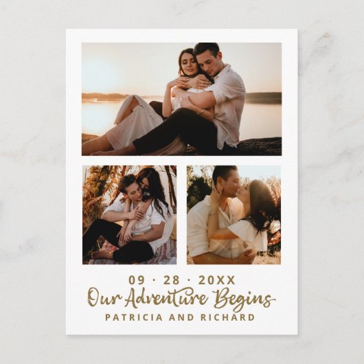 Carte Postale Notre Aventure Commence À Enregistrer La Date 3 Ph (Devant)