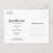 Carte Postale Notre Aventure Commence À Enregistrer La Date Non (Dos)