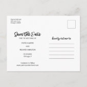 Carte Postale Notre Aventure Commence Le Mariage Enregistrer La  (Dos)