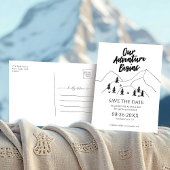 Carte Postale Notre Aventure Commence Le Mariage Forestier Écono