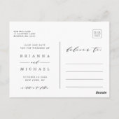 Carte Postale Notre aventure commence | Photo Mariage Enregistre (Dos)