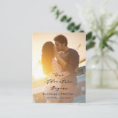 Carte Postale Notre aventure COULEUR ÉDITABLE Enregistrer la dat (Debout devant)