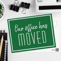 Notre Bureau A Déplacé Green White Business Moving