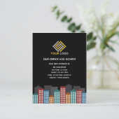 Carte Postale Notre Bureau A Déplacé Le Changement D'Adresse (Debout devant)