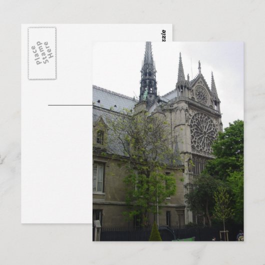 Carte Postale Notre Dame (Devant / Derrière)