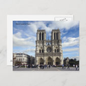 Carte Postale Notre Dame à Paris (Devant / Derrière)