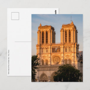 Carte Postale Notre Dame de Paris à l'heure dorée - Paris, Franc