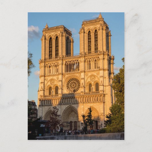 Carte Postale Notre Dame de Paris à l'heure dorée - Paris, Franc (Devant)