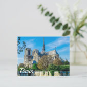 Carte Postale Notre Dame de Paris en France (Debout devant)