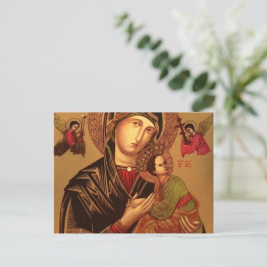 Carte Postale Notre Dame de Perpétuel Secours Version Originale (Debout devant)