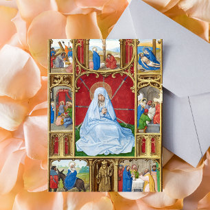 Carte Postale Notre-Dame des Douleurs Carême de Pâques Religieux