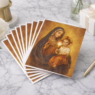 Carte Postale Notre-Dame du Saint-Sacrement Marie Jésus