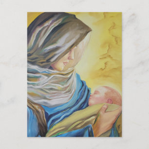 Carte Postale Notre-Dame du Silence tenant l'enfant Jésus