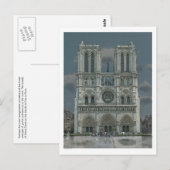 Carte postale Notre Dame Facture (Devant / Derrière)