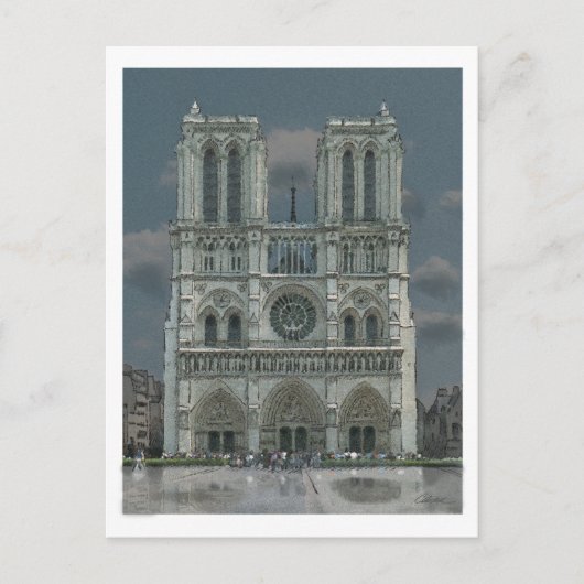 Carte postale Notre Dame Facture (Devant)