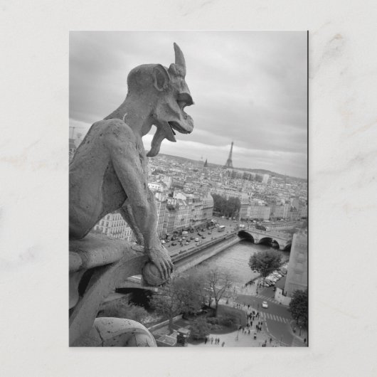 Carte postale Notre Dame Gargoyle (Devant)