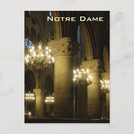 Carte postale Notre Dame Light The Way (Devant)