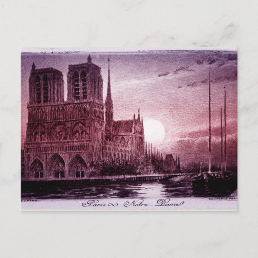 Carte Postale Notre Dame Paris (Devant)