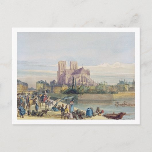 Carte Postale Notre Dame, Paris (avec papier) (Devant)